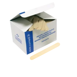 Abaisse-langues en bois Comed pour enfants (boite de 250)