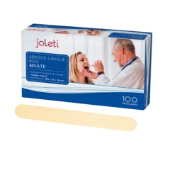 Abaisse-langues en bois Joleti pour adultes (boite de 100)