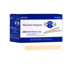Abaisse-langues en bois LCH pour enfants (boite de 250)