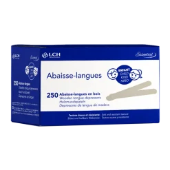 Abaisse-langues en bois LCH pour enfants (boite de 250)