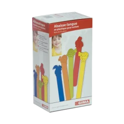 Abaisse-langues en plastique Gima pour enfants (boite de 50)