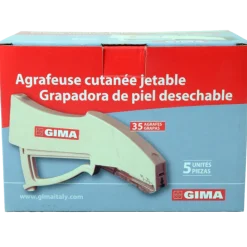 Agrafeuse cutanée stérile Gima à usage unique (boite de 5)