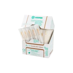 Aiguilles d'acupuncture stériles Seirin Type J - avec tube guide (boîte de 100)