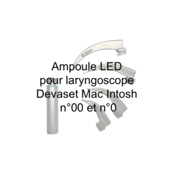 Ampoule LED pour laryngoscope Devaset Mac Intosh - n°00 et n°0