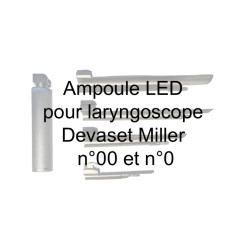 Ampoule LED pour laryngoscope Devaset Miller - n°00 et n°0