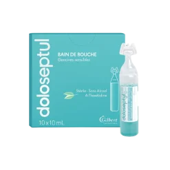 Bain de bouche Laboratoires Gilbert Doloseptyl (10 unidoses de 10ml)
