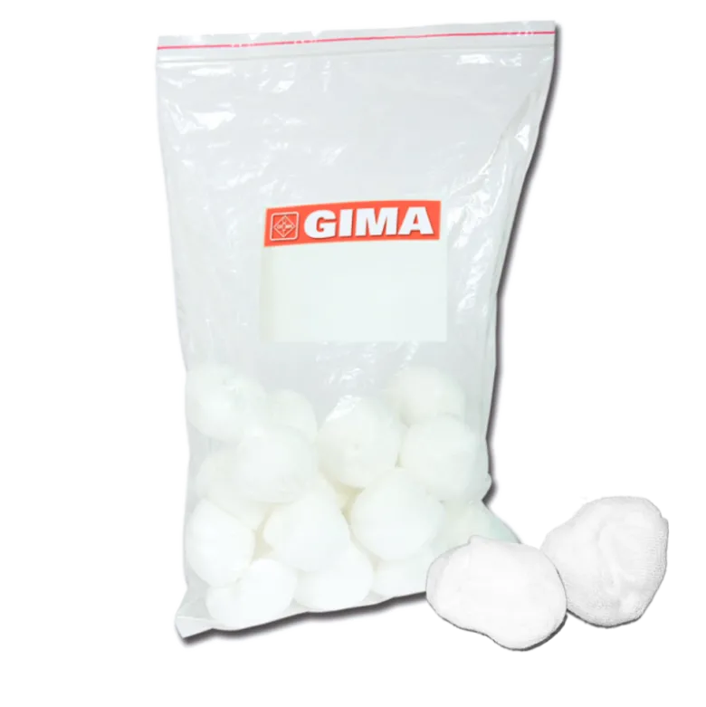 Balles de gaze de coton rondes non-tissées (lot de 1000)