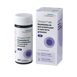 Bandelettes réactives Siemens Clinistix URI (boite de 25)