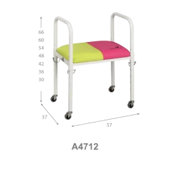 Banquette médicale sur roulettes pour thérapie Ecopostural A4712