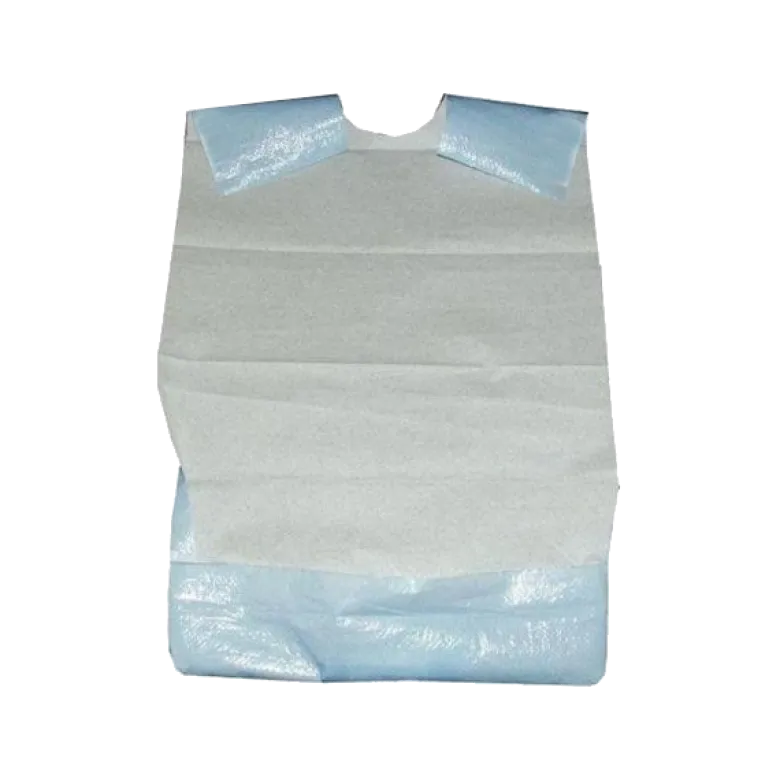 Bavoir de protection pour adulte à usage unique (Boîte de 100)