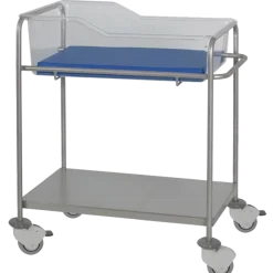 Berceau médical Hidemar en inox avec matelas