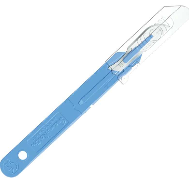 Bistouris sécurisés à capuchons rétractables stériles Swann Morton (boite de 10)