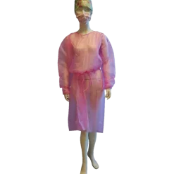Blouse de protection jetable rose Abena (sachet de 10)