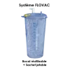 Bocal réutilisable pour poche de collecte jetable 2L Flovac
