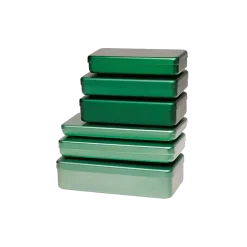 Boite de stérilisation en aluminium pour instruments - Coloris vert