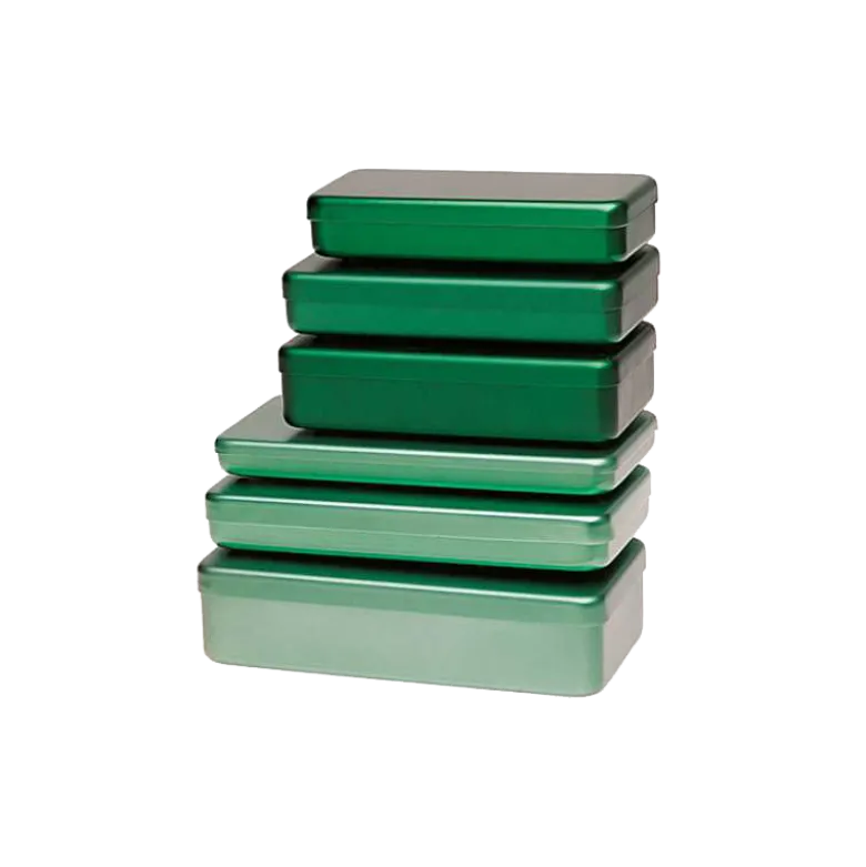 Boite de stérilisation en aluminium pour instruments - Coloris vert