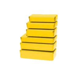 Boite de stérilisation en aluminium pour instruments - Coloris jaune