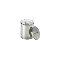 Boîte à coton inox
