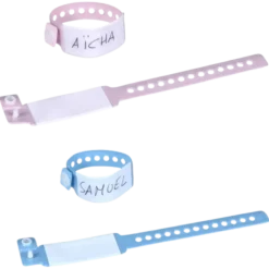 Bracelet d'identification nourrisson à inscription directe (sachet de 500)