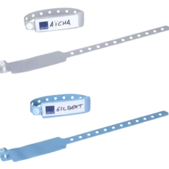Bracelet d'identification patient avec étiquette à insérer (boite de 500)