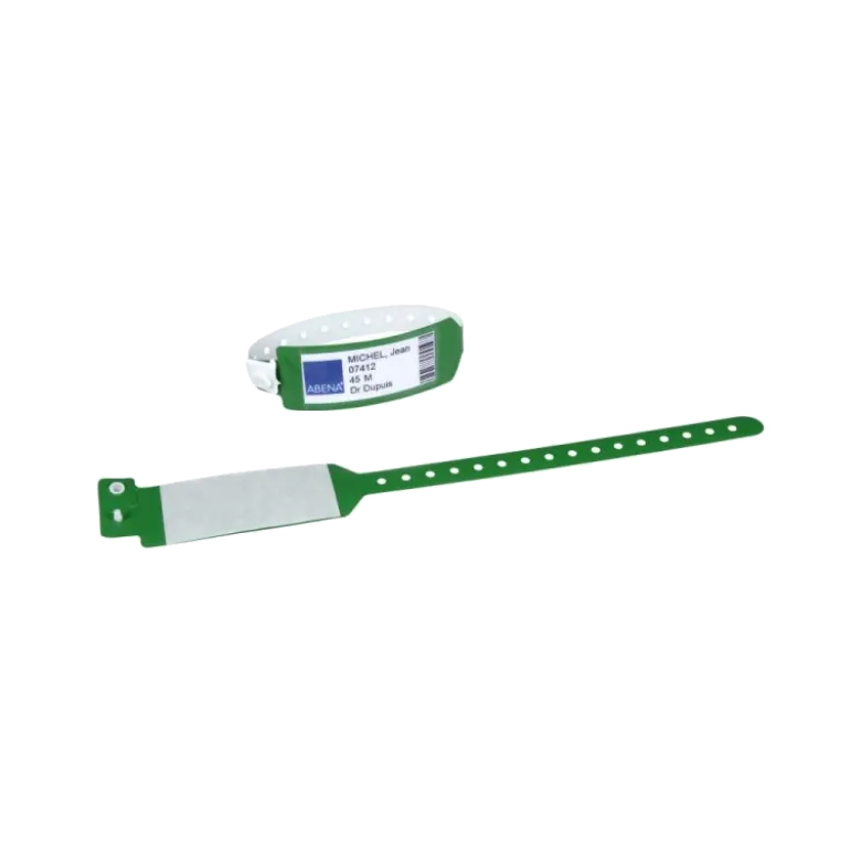 Bracelet d'identification patient à rabat adhésif (sachet de 500)