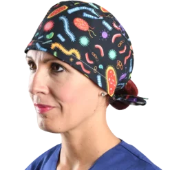 Calot chirurgical à motif en coton