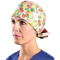 Calot chirurgical à motif en coton