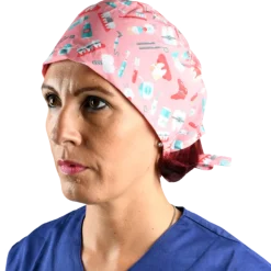 Calot chirurgical à motif en coton