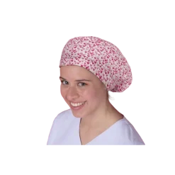 Calot chirurgical à motifs adapté aux cheveux courts ou longs