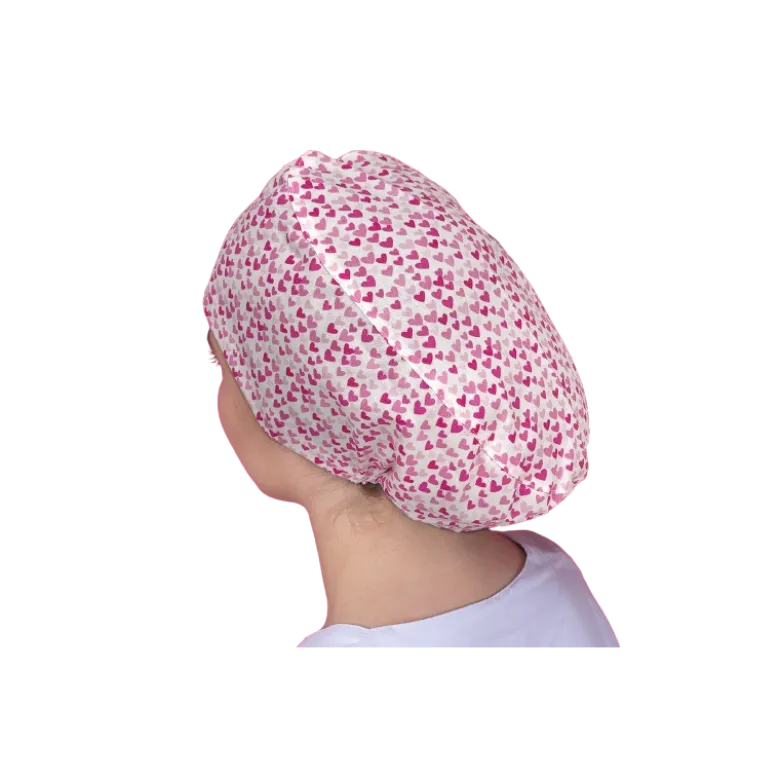 Calot chirurgical à motifs adapté aux cheveux courts ou longs