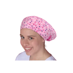 Calot chirurgical à motifs adapté aux cheveux courts ou longs