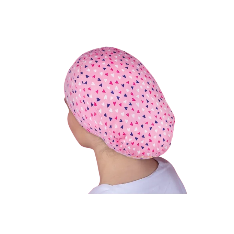 Calot chirurgical à motifs adapté aux cheveux courts ou longs