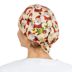 Calot chirurgical à motifs de noël en coton