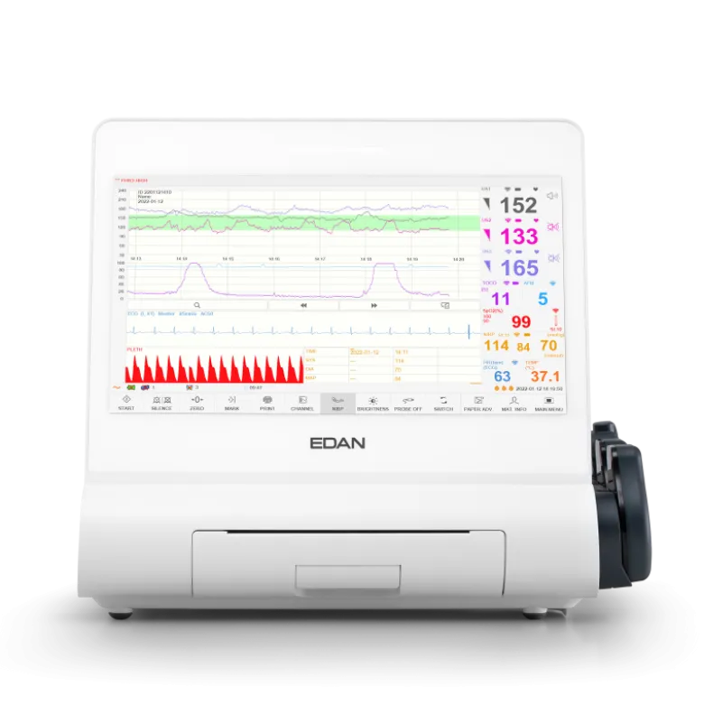 Cardiotocographe / Moniteur foetal gémellaire Edan F12 + VCT