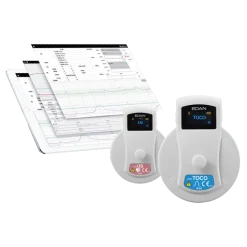 Cardiotocographe / Moniteur foetal gémellaire Edan FTS-6 Mobile avec tablette + VCT