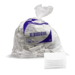 Carrés de coton hydrophile 5 x 5 cm (sachet de 500)