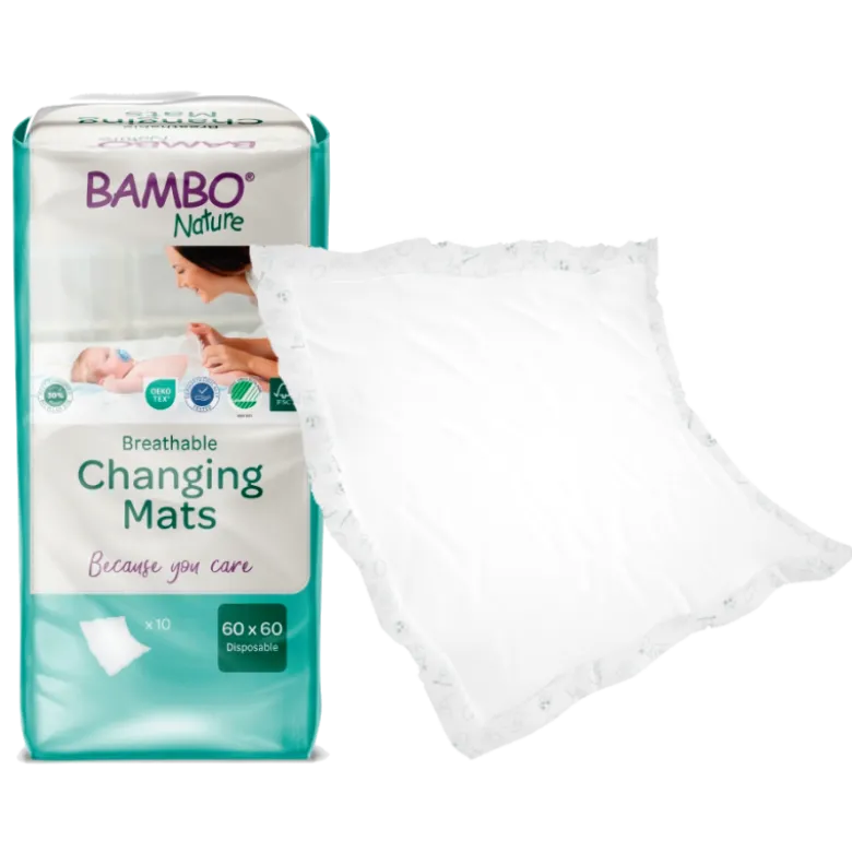 Carrés à langer Bambo Nature (sachet de 10)