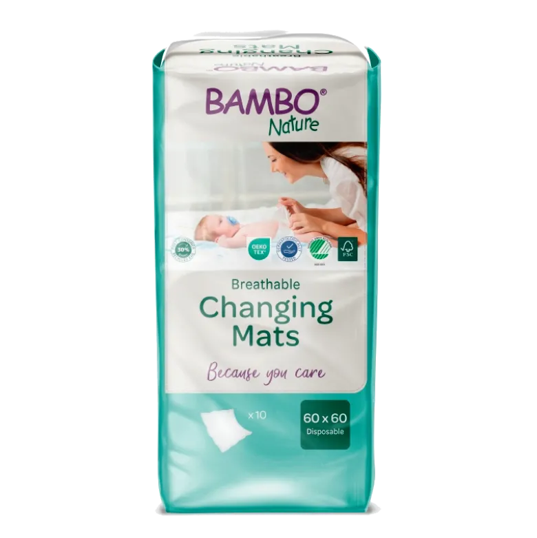 Carrés à langer Bambo Nature (sachet de 10)
