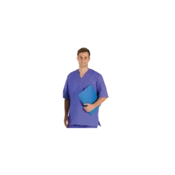 Casaque unisexe en coton Gima (bleu indigo)