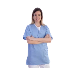 Casaque unisexe en coton/polyester Gima (bleu)