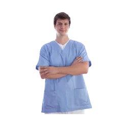 Casaque unisexe en coton/polyester Gima (bleu)