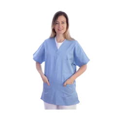 Casaque unisexe en coton/polyester Gima (bleu)