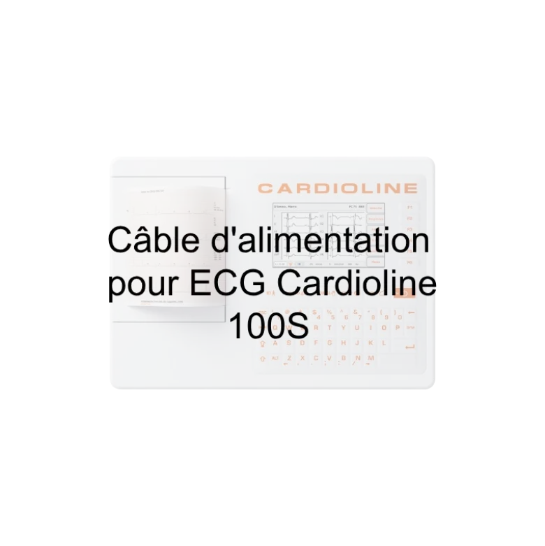 Câble d'alimentation pour ECG Cardioline 100S et 200S