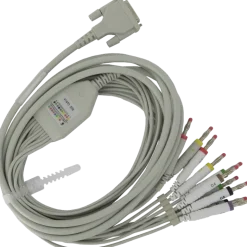 Câble patient à fiches banane pour ECG Spengler PC-ECG et Cardiomate
