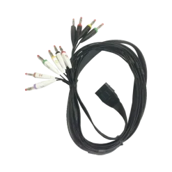 Câble patient fiches bananes pour ECG Schiller MS12 USB et FT-1