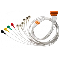 Câble patient pour TouchECG HD+ Cardioline (à fiche 4mm, pression ou pince)