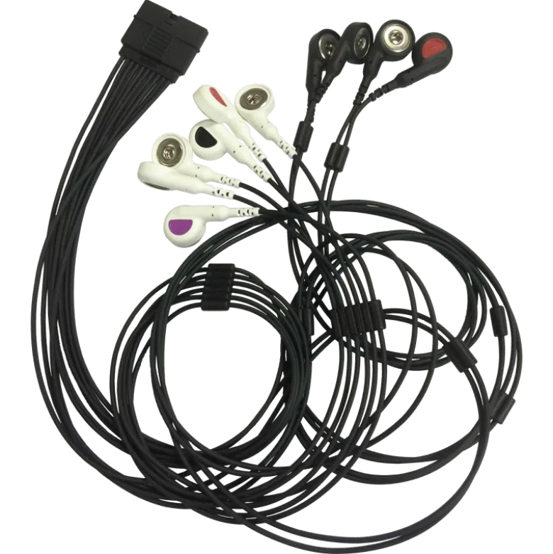 Câble patient type pression pour ECG Schiller MS12 USB et FT-1