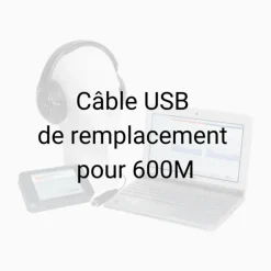 Câble USB de remplacement pour audiomètre Electronica 600M