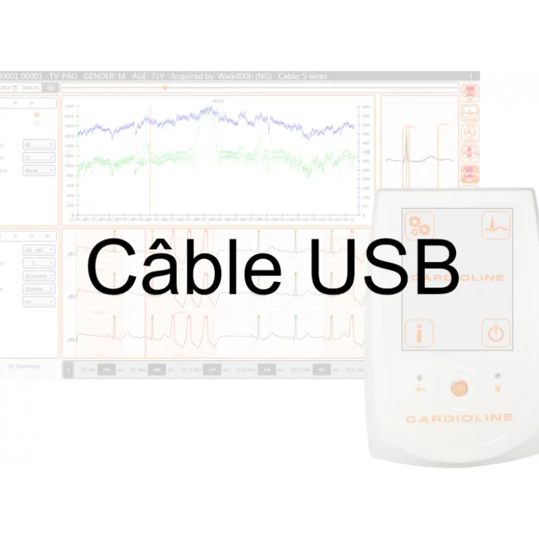 Câble USB pour Walk400h et ClickHolter NG
