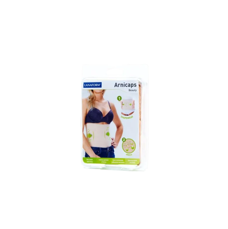Ceinture gainante anti-douleurs dorsales Lanaform Arnicaps beige
